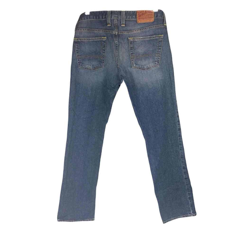 Lucky Brand Lola Straight Short Inseam Denim Jeans Sz 10/30 Med Wash EUC - Picture 3 of 15